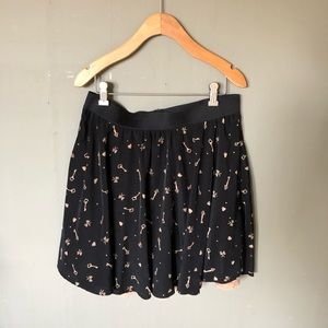 Black and Tan Flirty Skirt